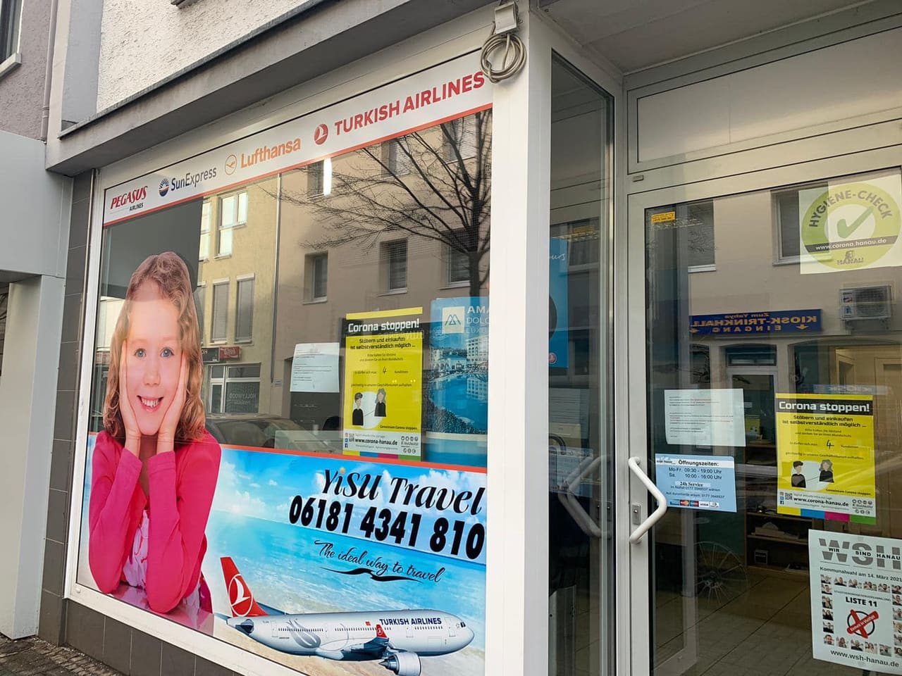 Unser Reisebüro in der Schnurstraße 15 in Hanau